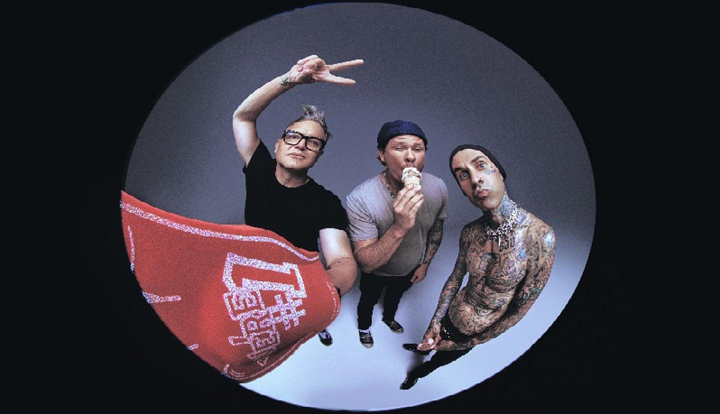 Presseshot der Band blink-182 in der Wiener Stadthalle