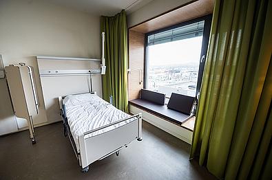 Patientenzimmer im KH Nord