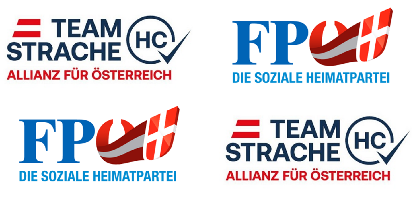 Logos Team Strache und FPÖ Wien