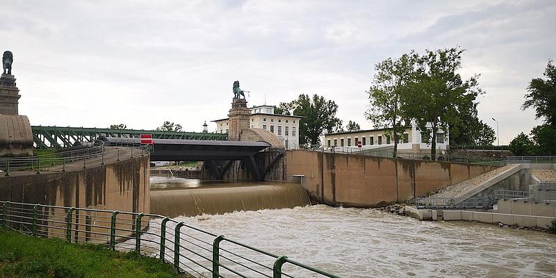 Nussdorfer Wehr am Brigittenauer Sporn