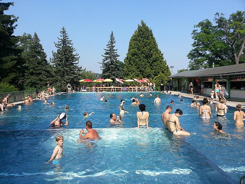 Schwimmbecken im Neuwaldegger Bad