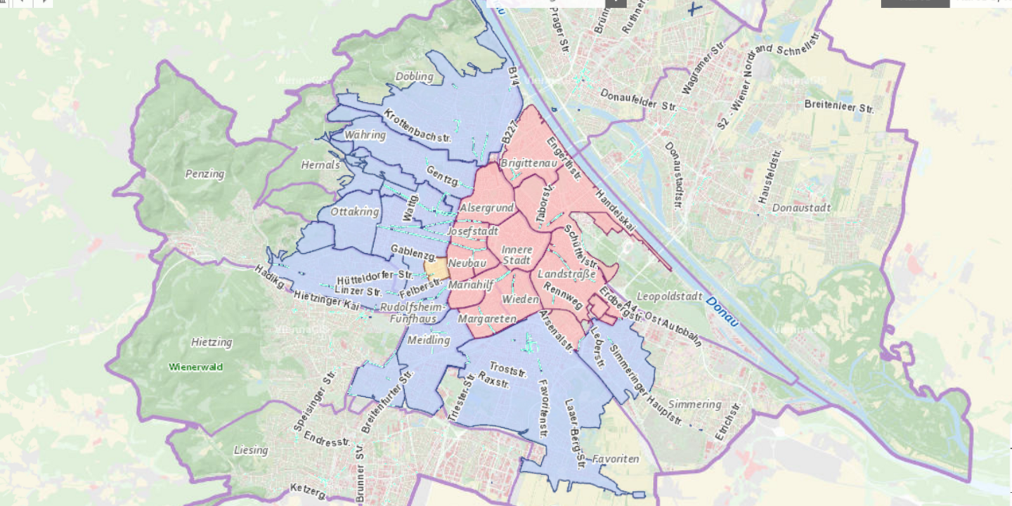 Die Kurzparkzonen Wiens