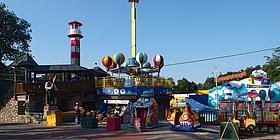 Einige Attraktionen im Böhmischen Prater