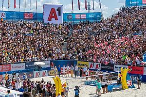 Publikum bei der Beachvolleyball-EM