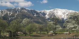 Gipfel des Schneebergs von Puchheim aus gesehen