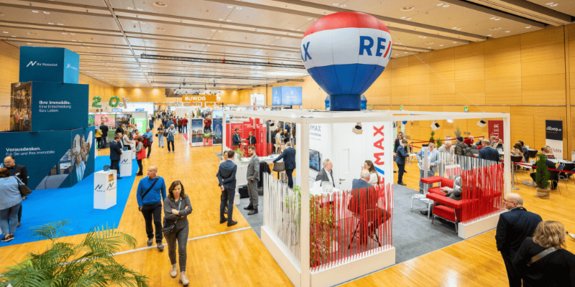 Ein Blick auf die Wiener Imobilienmesse in der Messe Wien