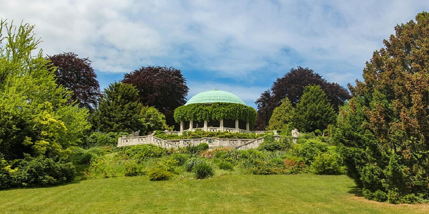 Tempel im Kurpark Baden zu Ehren von Beethoven