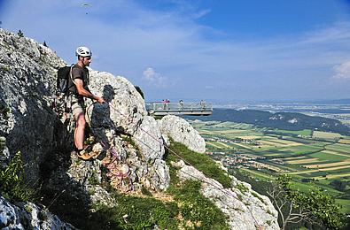 Kletterer auf der Hohen Wand