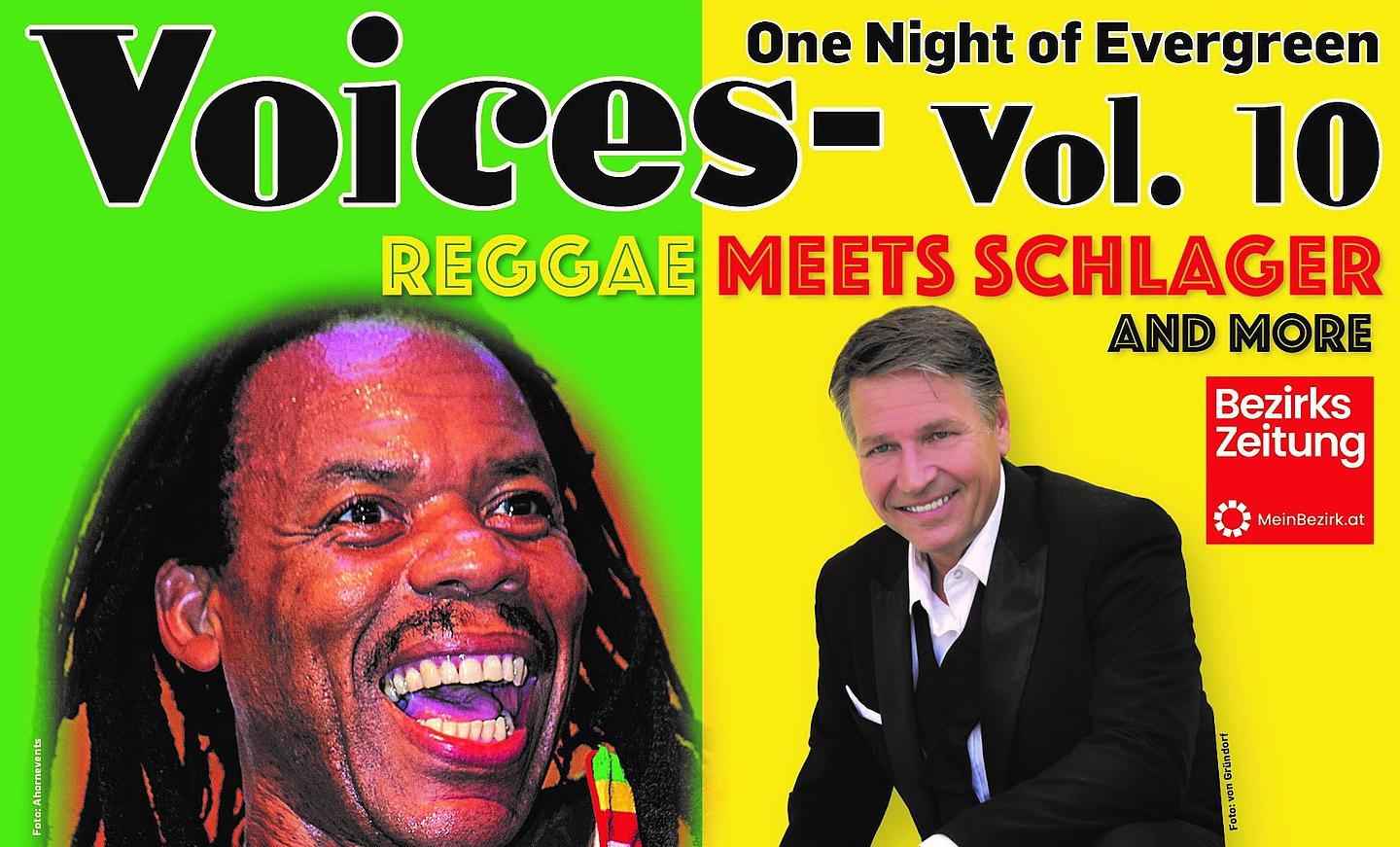 Flyer Voices Reggae Meets Schlager Event in Wien-Penzin