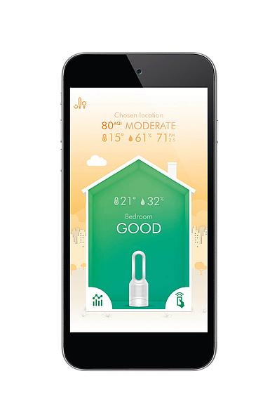 App Ansicht Dyson Raumqualität