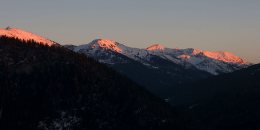 Alpenglühen in den Radstädter Tauern