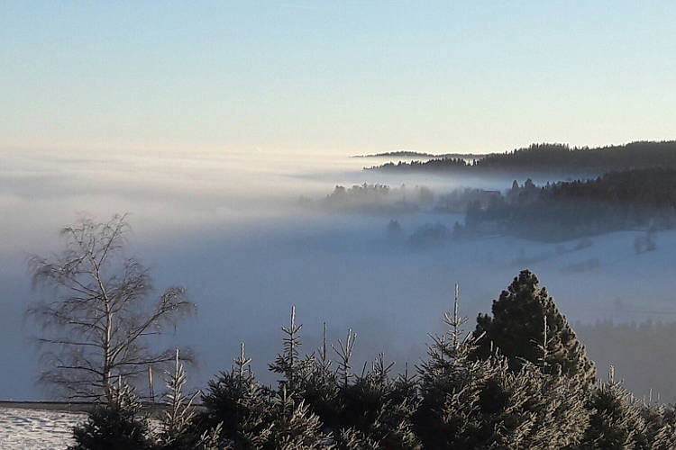 Inversionswetterlage mit Hochnebel