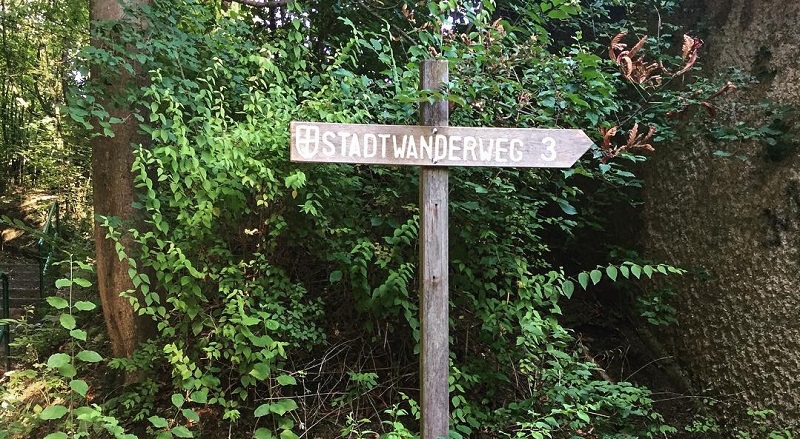 Schild des Stadtwanderweg 3