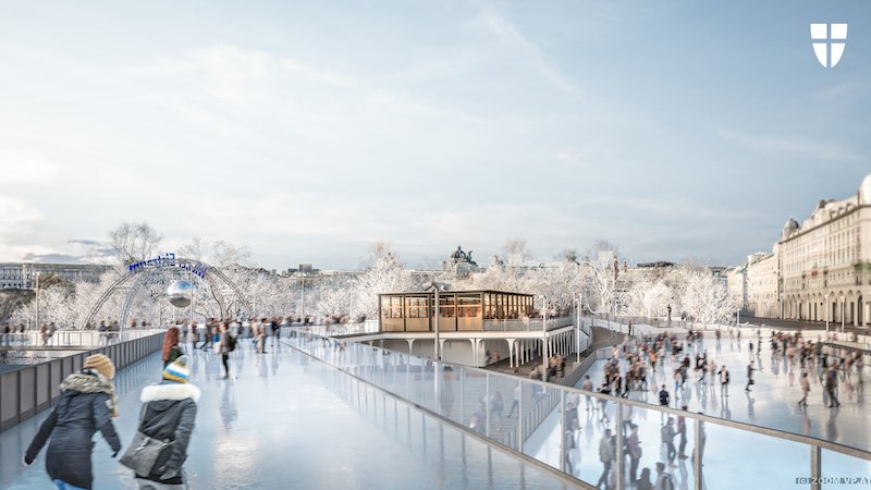 Bild der oberen Eisfläche am Eistraum. 