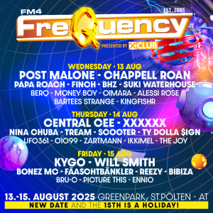 Das Line Up vom Frequency Festival 2025