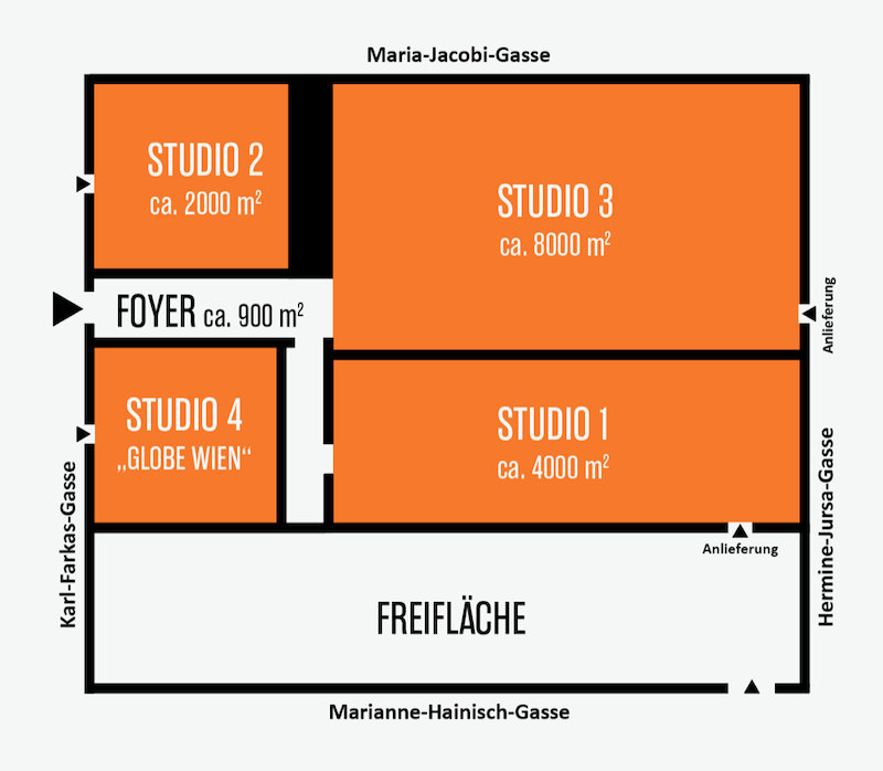 Plan der Marx Halle Wien