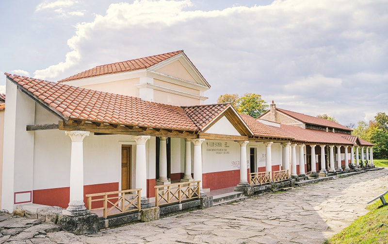 Römerstadt Carnuntum, weißes Haus wie damals