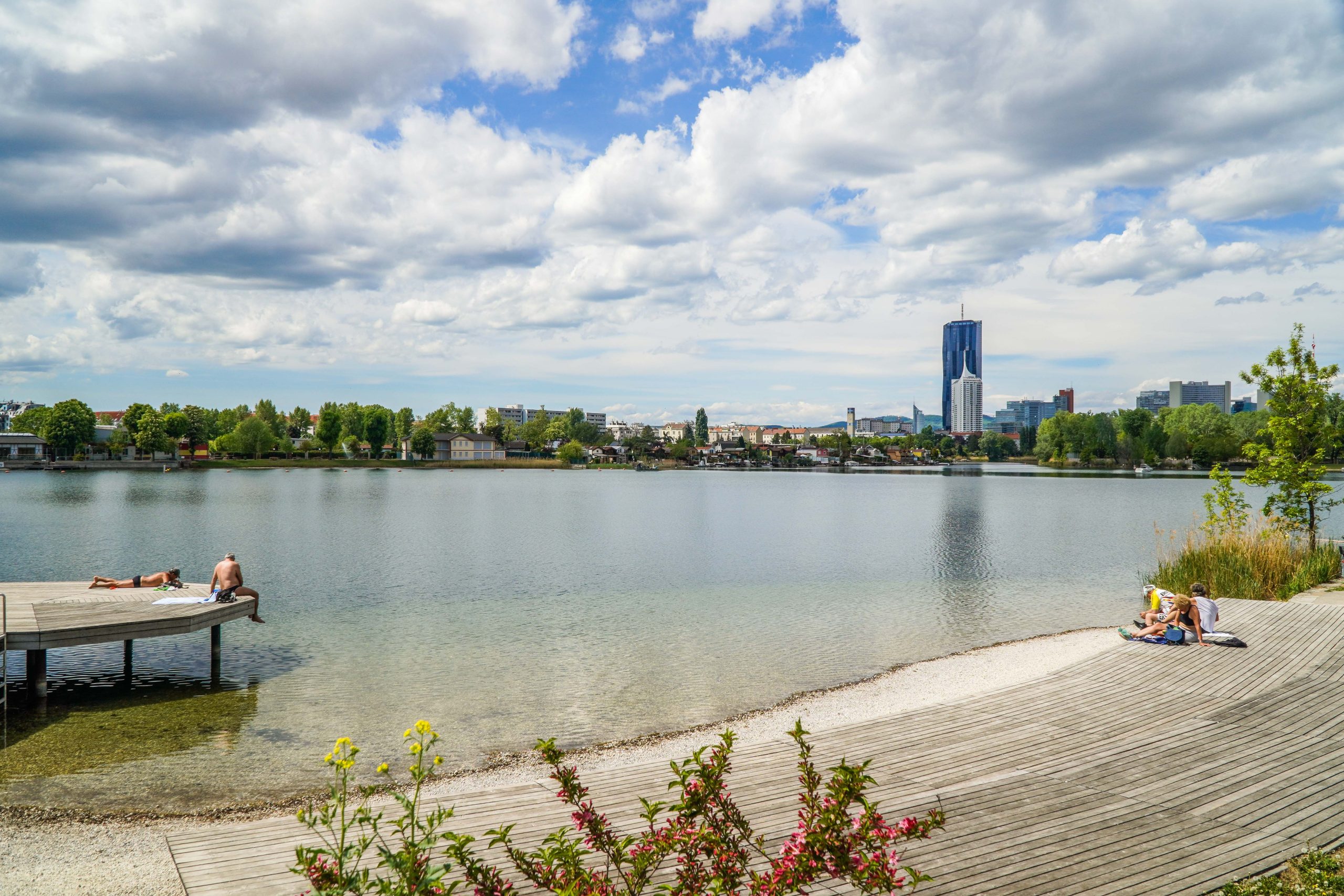 Alte Donau: Konsumfreie Liegeflächen: ArbeiterInnenstrand und Strombucht Copyright: (c) Christian Fürthner